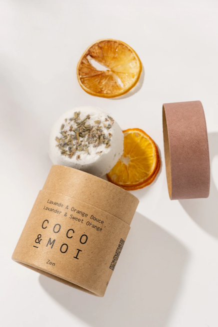 COCO & MOI - Bombe de Bain Lavande & Orange Douce