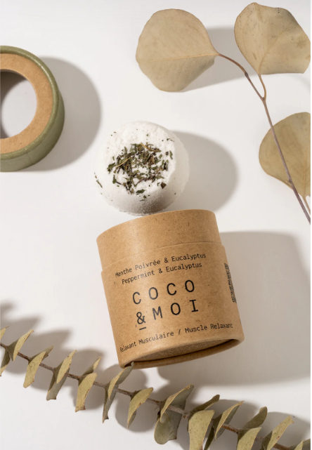 COCO & MOI - Bombe de Bain Menthe Poivrée & Eucalyptus