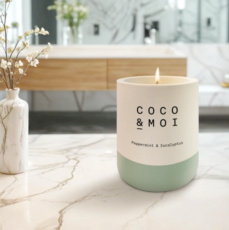 COCO & MOI - Bougie - Peppermint & Eucalyptus
