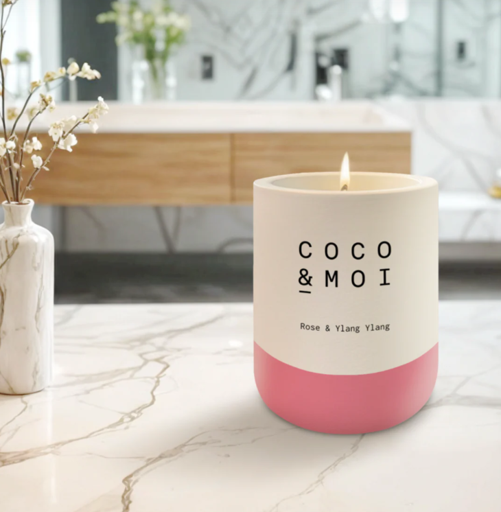 COCO & MOI - Bougie - Rose & Ylang Ylang